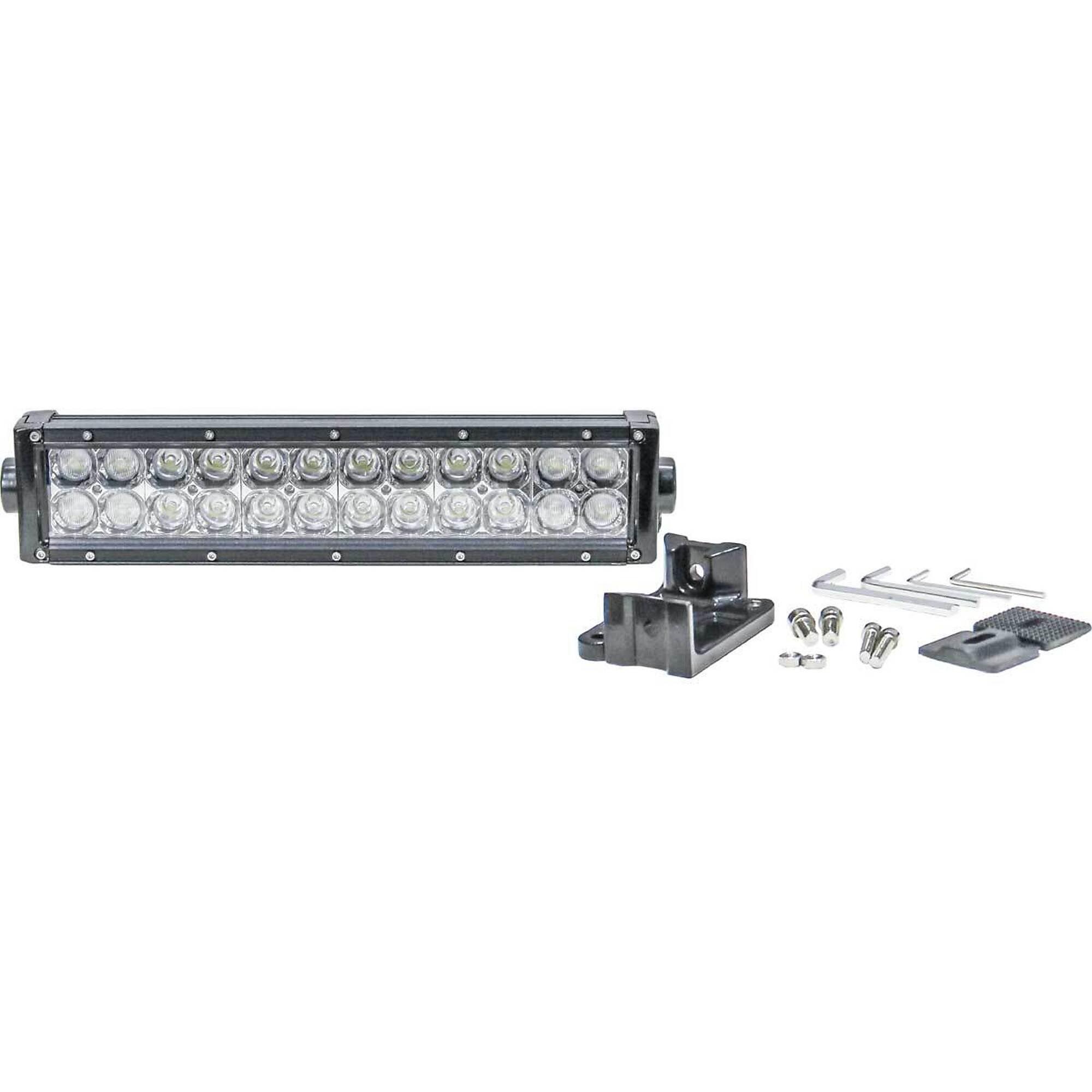 Tiger Lights Double Row LED Light Bar - 14in., 5,400 Lumens, Clear Lens, 72 Watts, IP68 Rated, Model# TLB410C